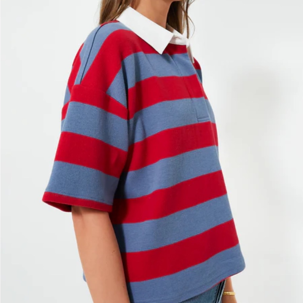 Tuckernuck Red and Blue Striped Top